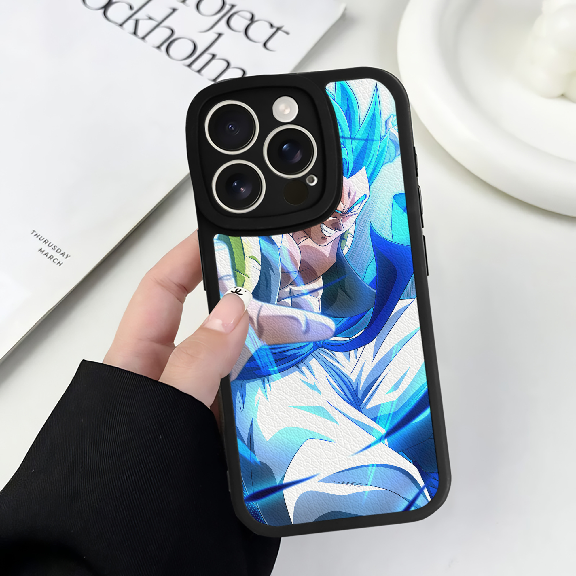 （画像用） ドラゴンボール DRAGON BALL 【iPhone 16シリーズ対応】シリコンスマホケース（レザー調） 材質：シリコン